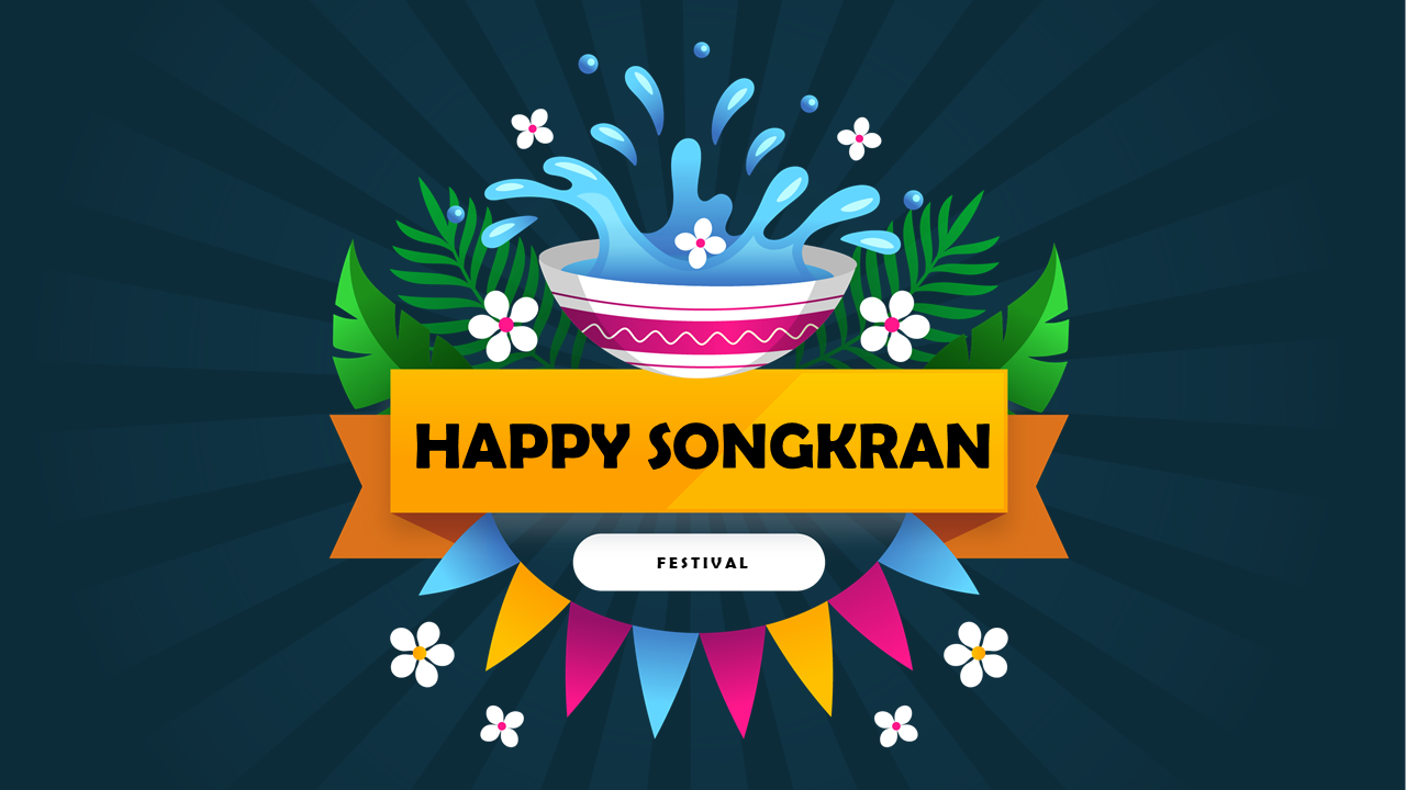 Get the Best Songkran PPT PowerPoint Slide Themes Design